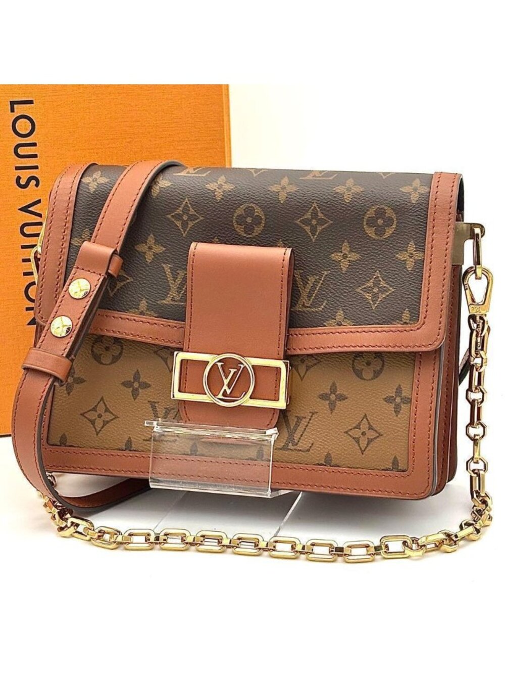 Louis Vuitton Shoulder Bag Dauphine MM Monogram 2-Way